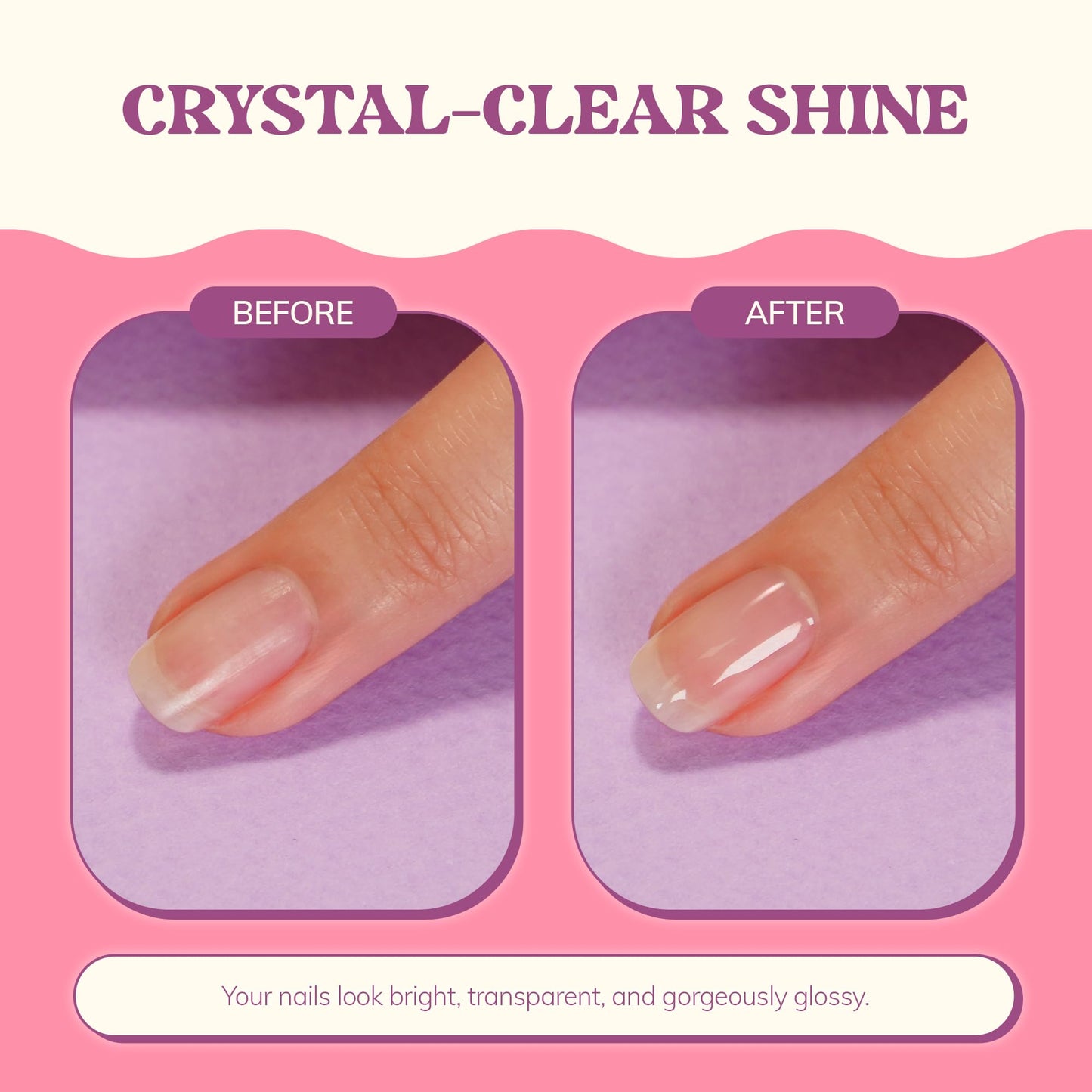Heyhae Power Up Nail Strengthener 0.23 fl.oz | Daily Nourishment Care for Damaged Weak Splitting Clear Shine Keratin Recovery
