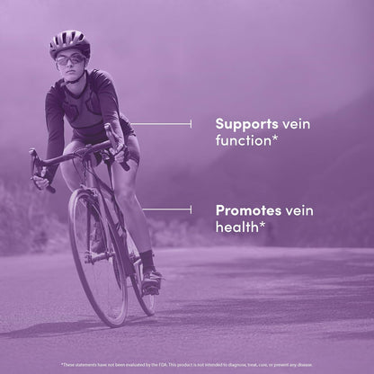 Vital Peak® Vein Care Blend | Circulation & Vein Support Supplements | Rutin, Horse Chestnut Extract, Butcher's Broom & Micronized Citrus Flavonoids, Vegetarian. 30 Days Supply. 60 Capsules