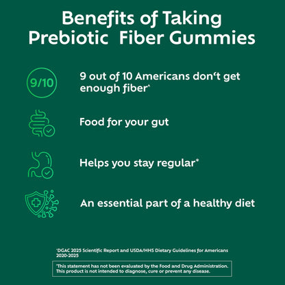 Benefiber Prebiotic Friendly Fiber Supplement Gummies for Digestive Health, Assorted Fruit Flavor - 81 Count