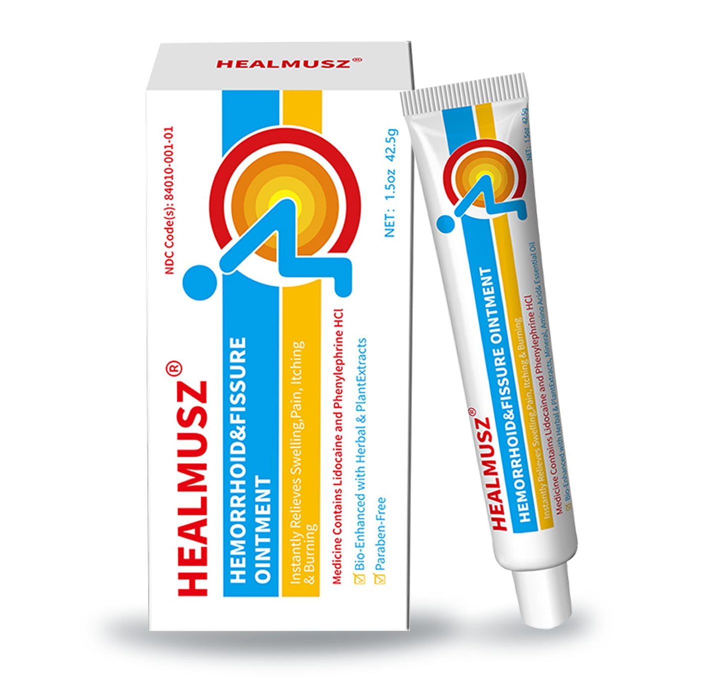 HEALMUSZ Hemorrhoid & Fissure Ointment,with 4% Lidocaine and Phenylephrine HCl,Fast Relief for Pain, Swelling, Discomfort & Itching | 1.5 oz HEALMUSZBuy Supplements Australia
