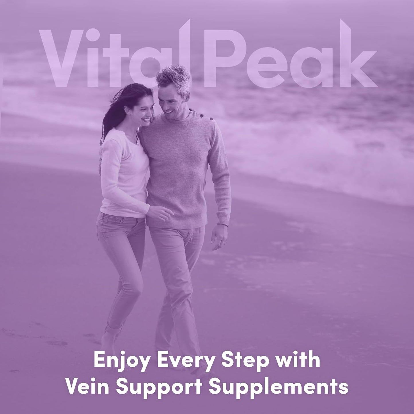 Vital Peak® Vein Care Blend | Circulation & Vein Support Supplements | Rutin, Horse Chestnut Extract, Butcher's Broom & Micronized Citrus Flavonoids, Vegetarian. 30 Days Supply. 60 Capsules