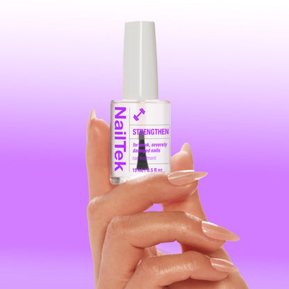 Nail Tek Formula 4 Xtra Nail Strengthener Polish – Protein-Enriched Repair Treatment for Weak & Damaged Nails, 0.5 fl oz
