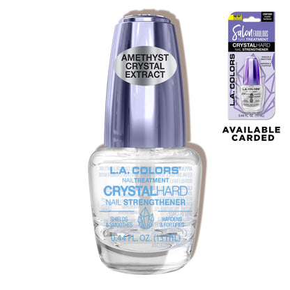 L.A. COLORS Salon Fabulous Nail Treatments, Crystal Hard Nail Strengthener CNL524 (Pack of 2)