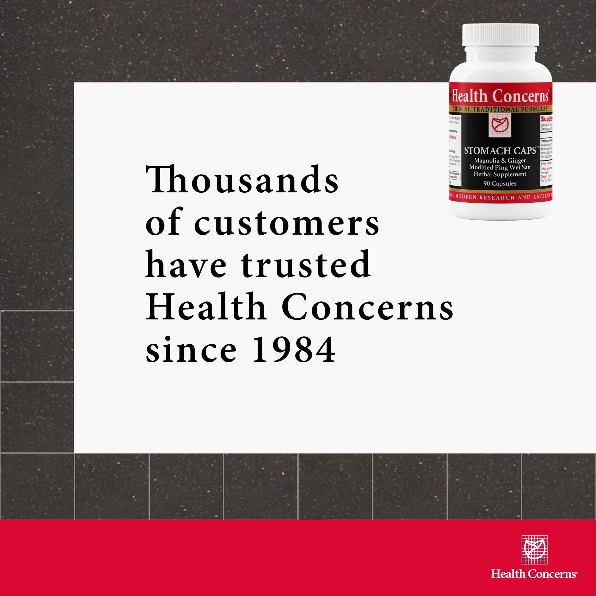 Health Concerns Stomach Caps – Digestive Support & Gut Health – Bloating & Gas Relief – Ginger & Magnolia Bark Chinese Herbal Supplement for Men & Women – Modified Ping Wei San – 90 Capsules Health ConcernsBuy Supplements Australia
