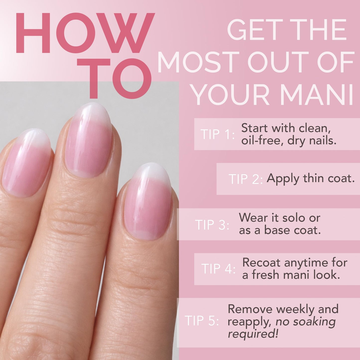 Perfect Formula Pink Gel Coat – Rosey Glow Nail Strengthener & Keratin Treatment, 0.6 oz - Protein-Rich, Glossy Pink