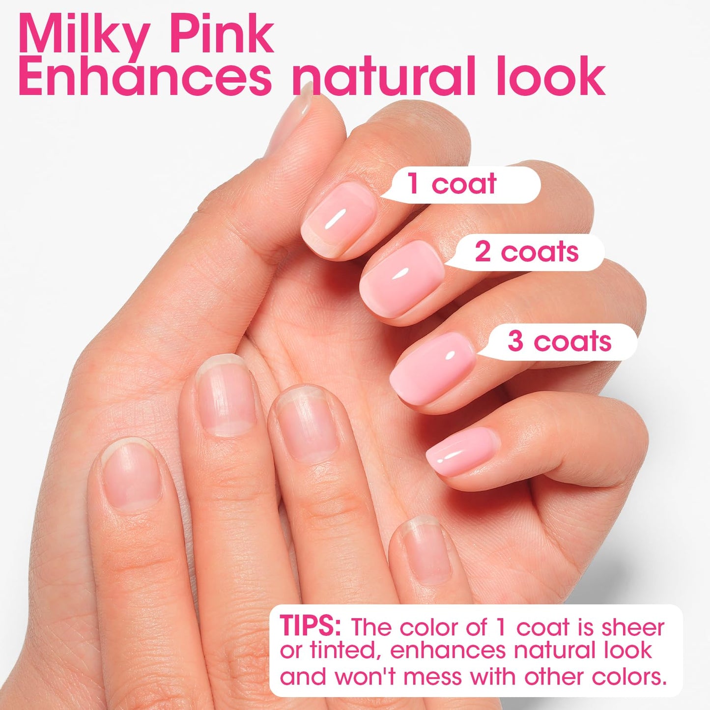 GELLEN PRO BIO Nail Strengthener and Growth, Clear Tinted Pink 5-In-1 One Stop Nail Polish Corrector Treatment | Fortify, Hydrate, Conceal, Smooth, Repair for Damaged, Dry, Uneven, Yellow Nails