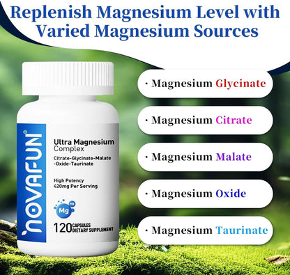 Potassium Citrate 1000mg & Magnesium Complex Supplement with 420mg Magnesium, Supplement Bundle for Support Heart, Muscle, Nerve, Bone Health