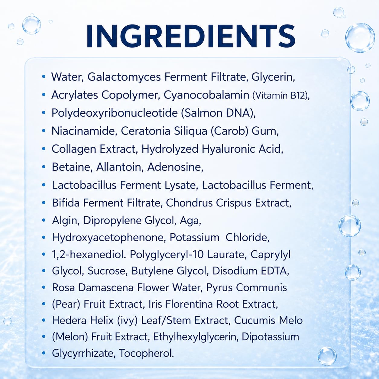 PDRN Hydrogel Face Mask — Collagen Face Mask, 99% Salmon DNA PDRN(34ml X 5) | PDRN, Collagen & Hyaluronic Acid for Intense Hydration, Smooth-Looking Skin — +177% Surface Hydration & −75% Pore Appearance
