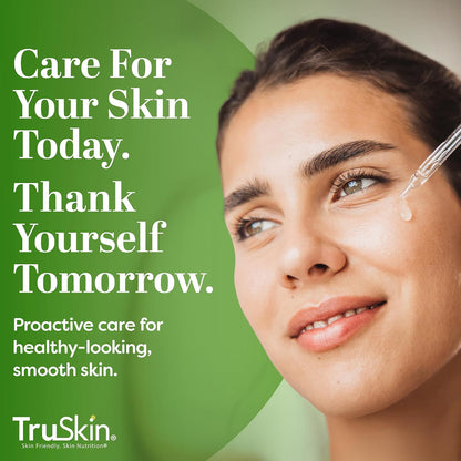 TruSkin Peptide Serum for Face with Tripeptide-29 & Ceramides, 1 fl oz | Multi-peptide formula with Ceramides helps support collagen, skin barrier & firmer-looking skin for smoother texture