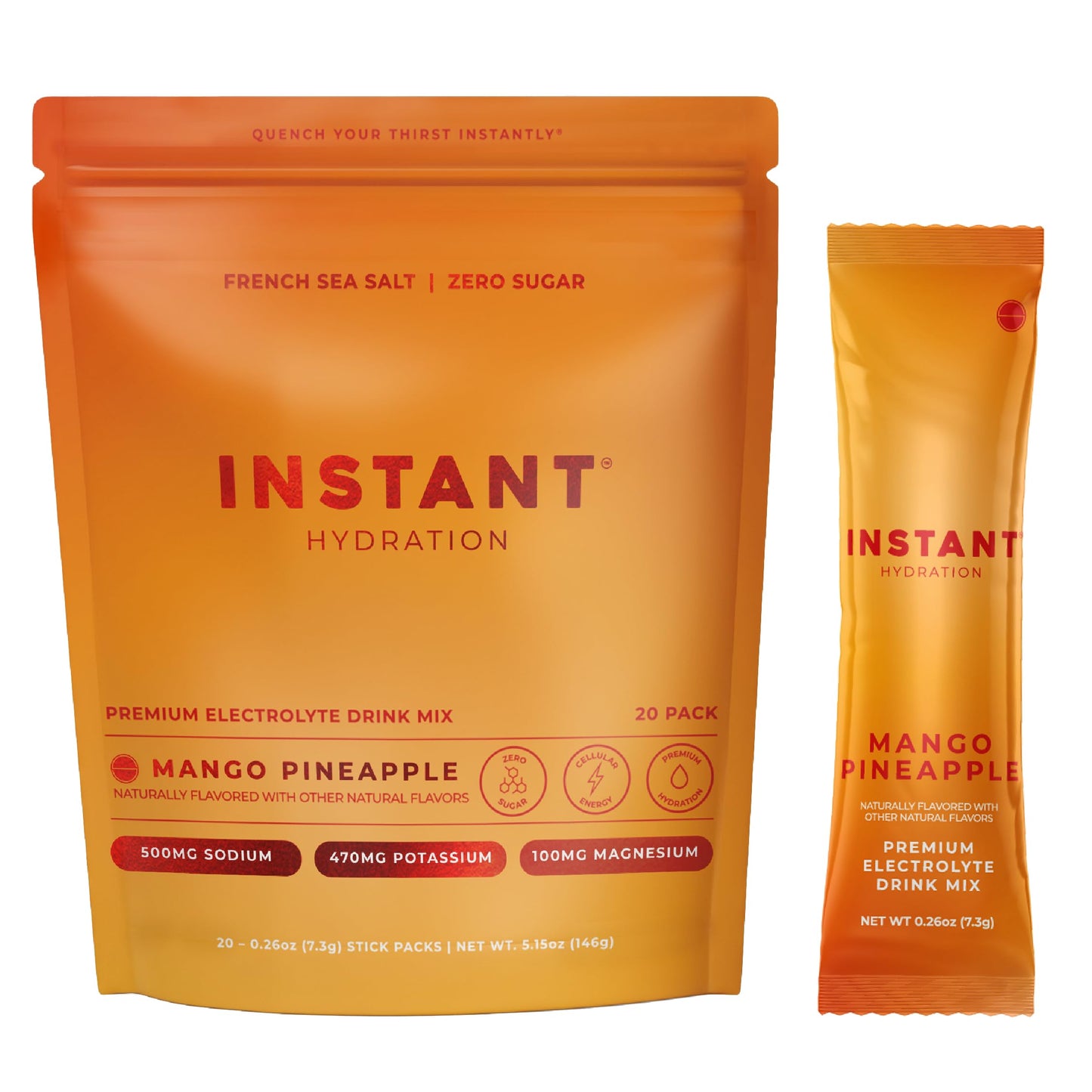 Instant Hydration Sugar Free Electrolytes Powder Packets Variety Pack - Watermelon, Raspberry, Lemon Lime Drink Mix & Travel Essentials with Magnesium and Potassium - Post Workout Recovery - 20 Sticks