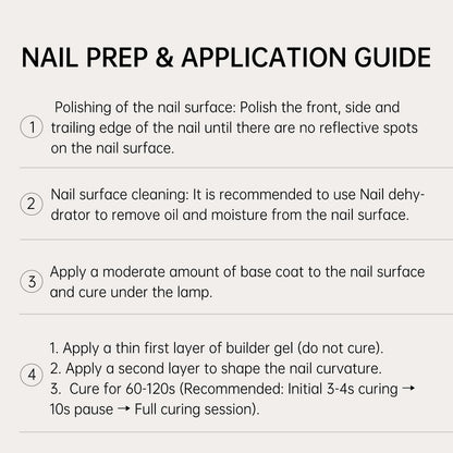 Love easy Clear Builder Gel for Nails, Soft Polish Thickness Strengthener Extender Apex Fast Leveling 28+ Days Chip Resistance Hypoallergenic & Odorless for Thin Weak (U V Nail Lamp Needed, pH 6.8)