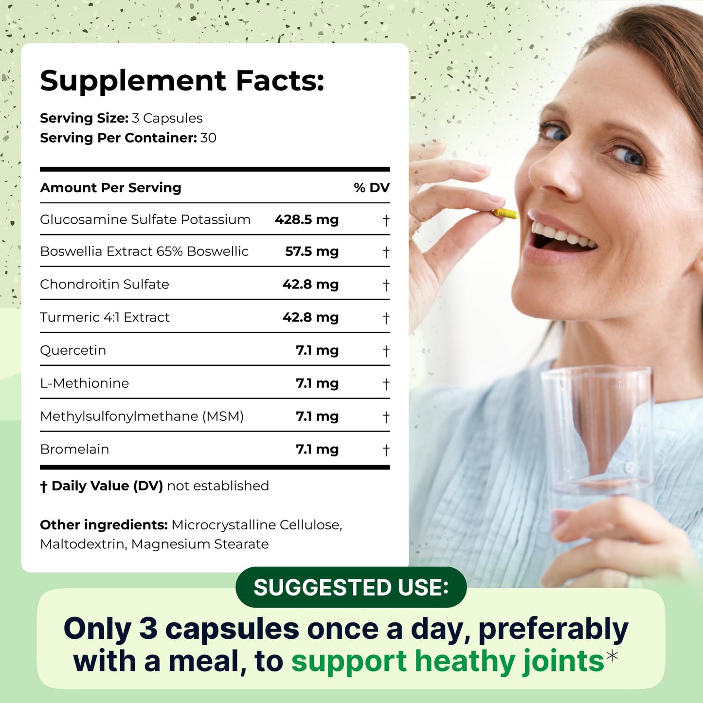Wellnee Knee & Joint Wellness Bundle – Herbal Patches (10 pcs) & Support Capsules (90 servings)