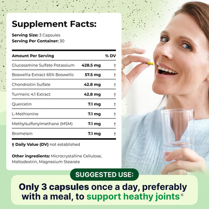 Wellnee Knee & Joint Wellness Bundle – Herbal Patches (10 pcs) & Support Capsules (90 servings)