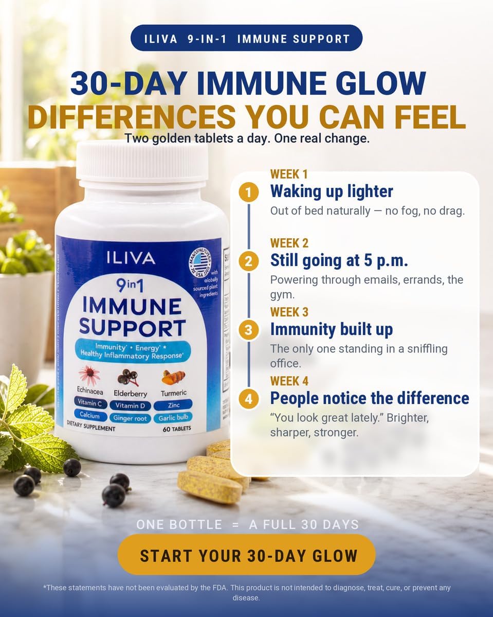 by INDICAID 9-in-1 Immune Support Supplement: Boost Respiratory Immunity with Clean Recipe of 9 Ingredients. Made in US by NSF Certifed Manufacturer. 60 Tablets. Feel the Difference in 30 Days