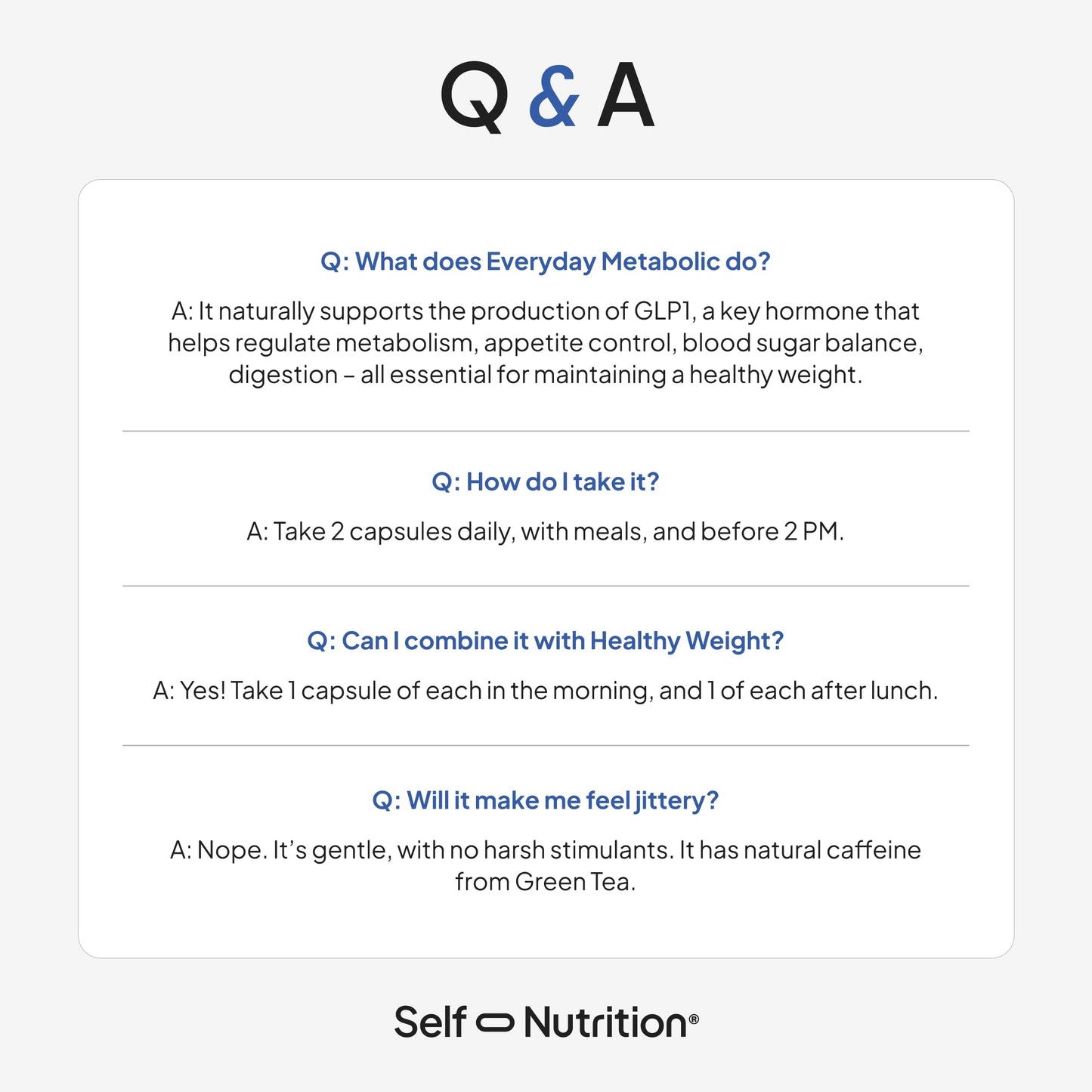 SELF NUTRITION Natural Supplement for Women – Third-Party Tested - Metabolism & Appetite Support with Berberine, Green Tea, Cinnamon & Resveratrol
