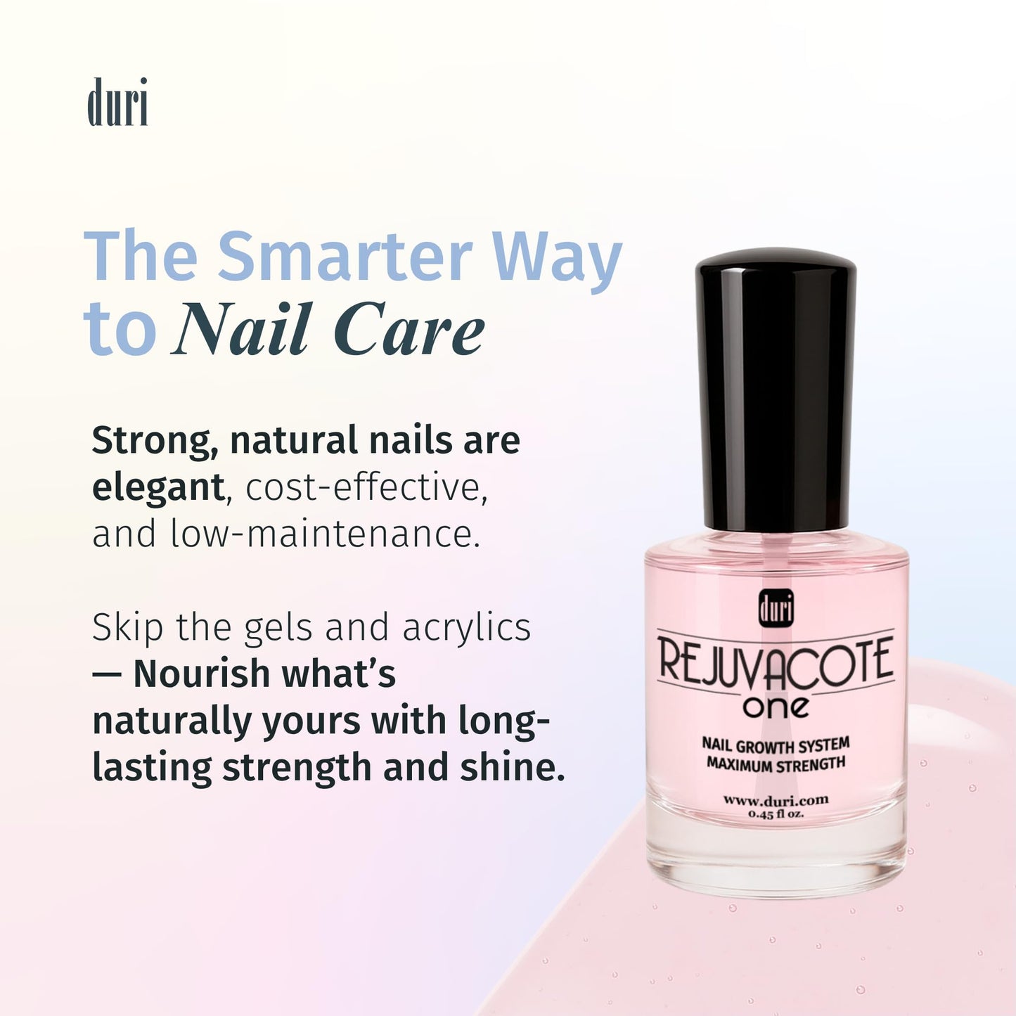 duri Rejuvacote 1 Nail Strengthener, Maximum Effect Formula, For brittle, weak, or post-damage nails (Pack of 3-0.45 fl. oz. each)