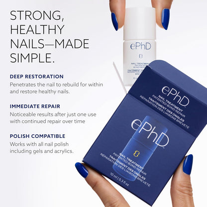 ePhD Bond Repair Nail Treatment, Nail Repair that Strengthens, Restores & Rebuilds Brittle Nails, Strengthens from Within, Formula for Damaged
