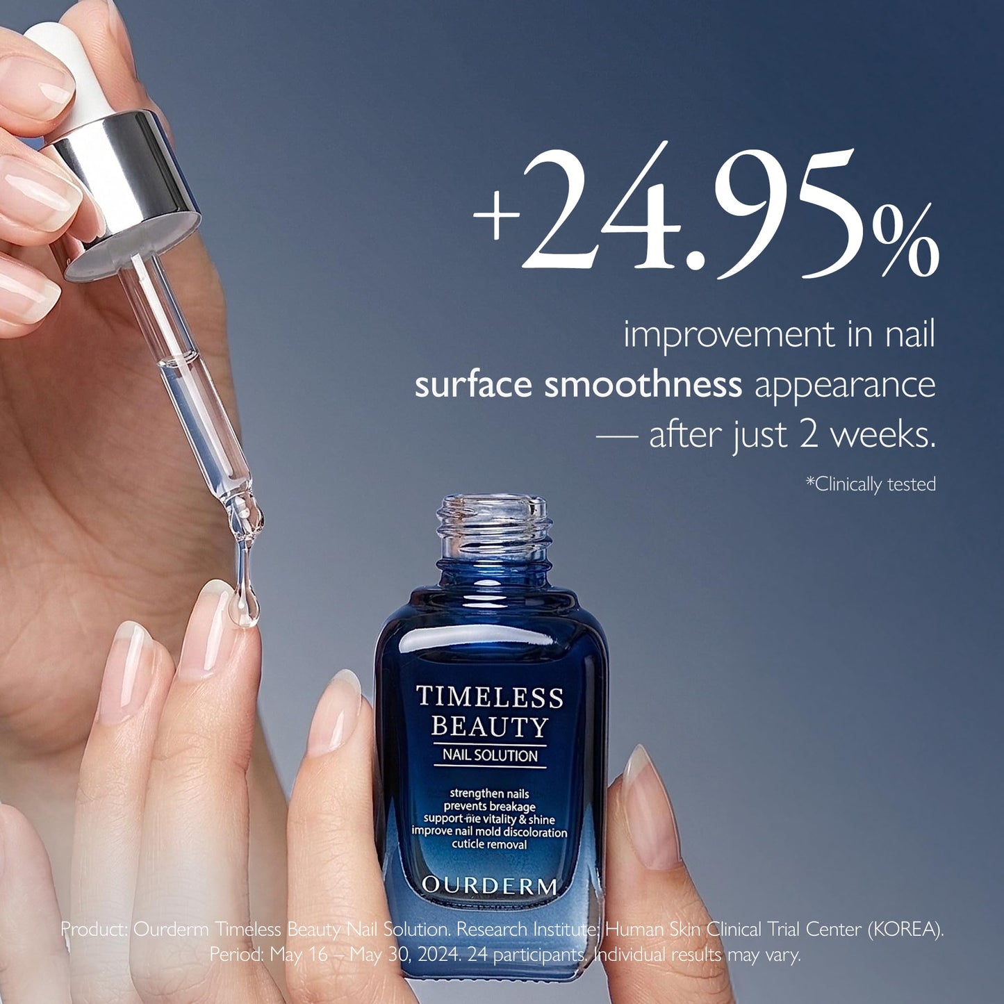 OURDERM Nail Strengthener Treatment Serum for Brittle & Damaged Nails, Fast Absorbing Nail Care Solution with 7 Herbal Extracts, Moisturizing & Repair, Sensitive Skin Safe, 30ml
