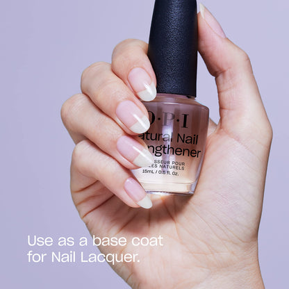 OPI Natural Nail Strengthener | Nail Strengthener & Base Coat | Strengthens Nails, Vitamin A & E, Vegan Formula