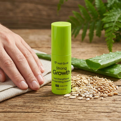 Strong Growth Nail Strengthener for Nail Biting, 5.9ml, Made in USA