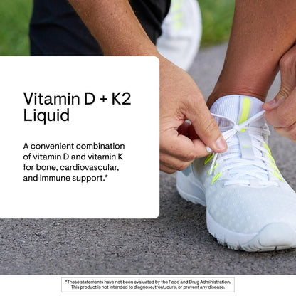 THORNE - Vitamin D + K2 Liquid with a Metered Dispenser - Vitamins D3 & K2 to Support Healthy Bones & Muscles* - 1 Fl Oz (30 ml) - 600 Servings THORNE buy supplements Au