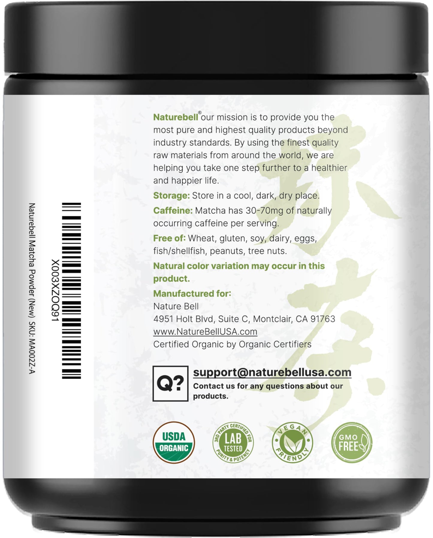 Organic Matcha Green Tea Powder, 1 Pound | Unsweetened with Zero Sugar, Culinary Grade, Potent Early Spring Leaf Harvest, Fine Stone Ground – Vegan, All Purpose, Great for Matcha Latte