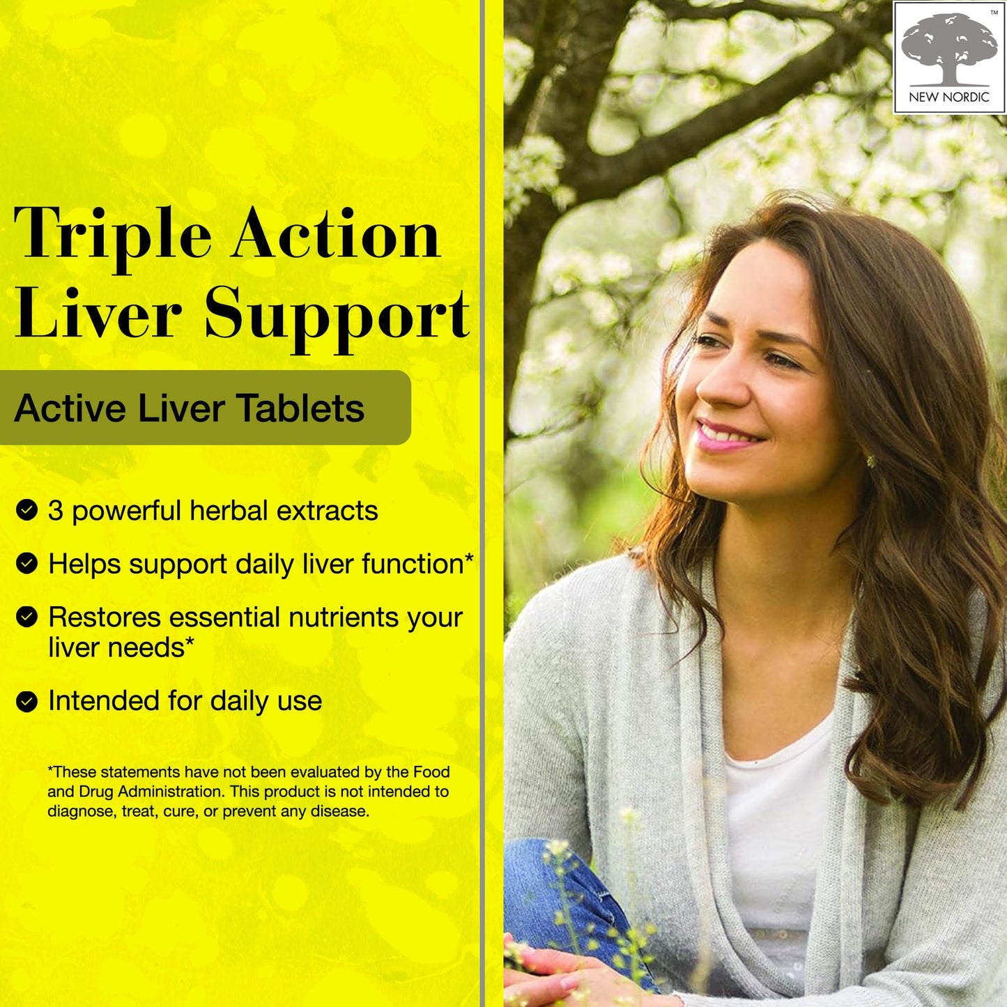 NEW NORDIC Active Liver 30-Day Supply, Daily Liver Supplement, Milk Thistle, Artichoke & Turmeric, 30 Tablets (Pack of 1) NEW NORDICBuy Supplements Australia