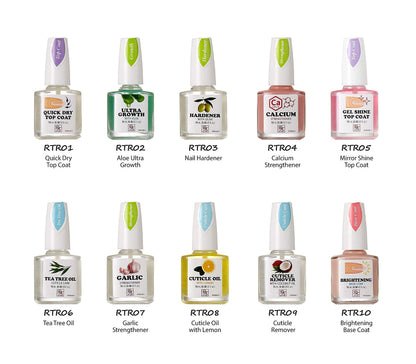 Ruby Kisses Nail Treatment, Garlic Nail Strengthener, Nail Growth & Repair, Strengthening Polish for Thin Damaged Nail, Stops Splits, Chips and Cracks, Infused with Garlic & Vitamin E (1 Pack)
