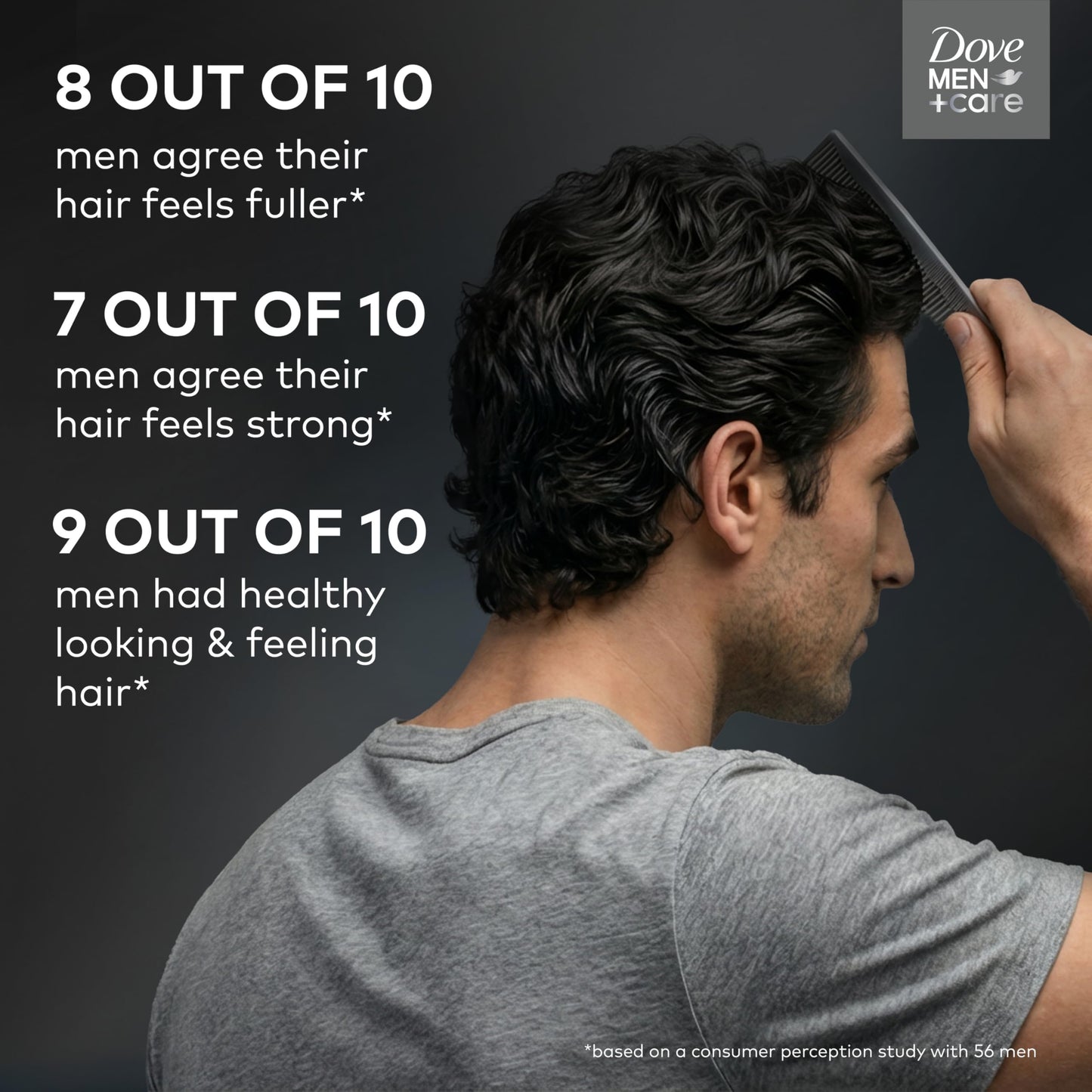 DOVE MEN + CARE Shampoo 1 count Charcoal + Clay for Real Hair that Powers Up Hair Strength, with Deep Purifying Benefits, 28 Fl oz