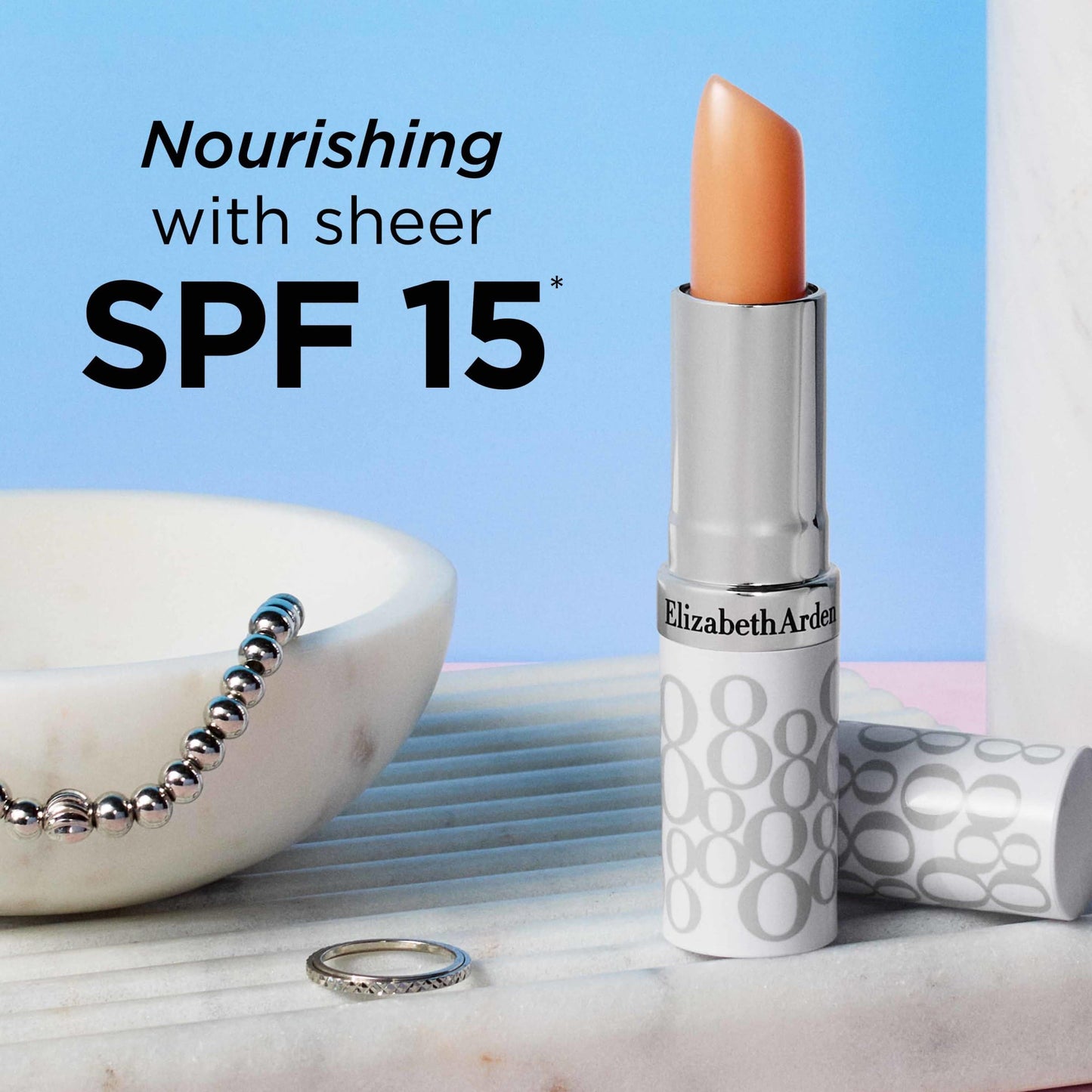 Elizabeth Arden Eight Hour Cream Lip Protectant Stick, SPF 15 Sunscreen Balm, Moisturizer for Dry, Cracked Lips with Shea Butter,