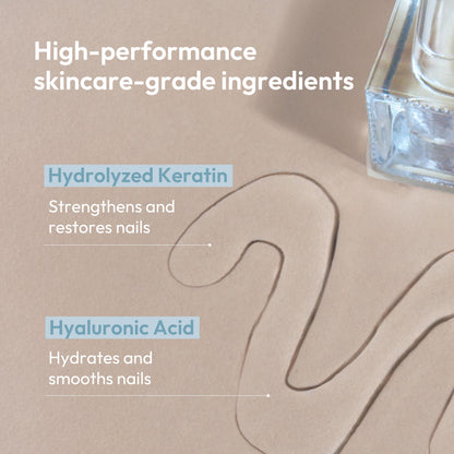 Kerasal Nail Strengthen & Restore Base Coat with Hydrolyzed Keratin and Hyaluronic Acid, .5 Oz