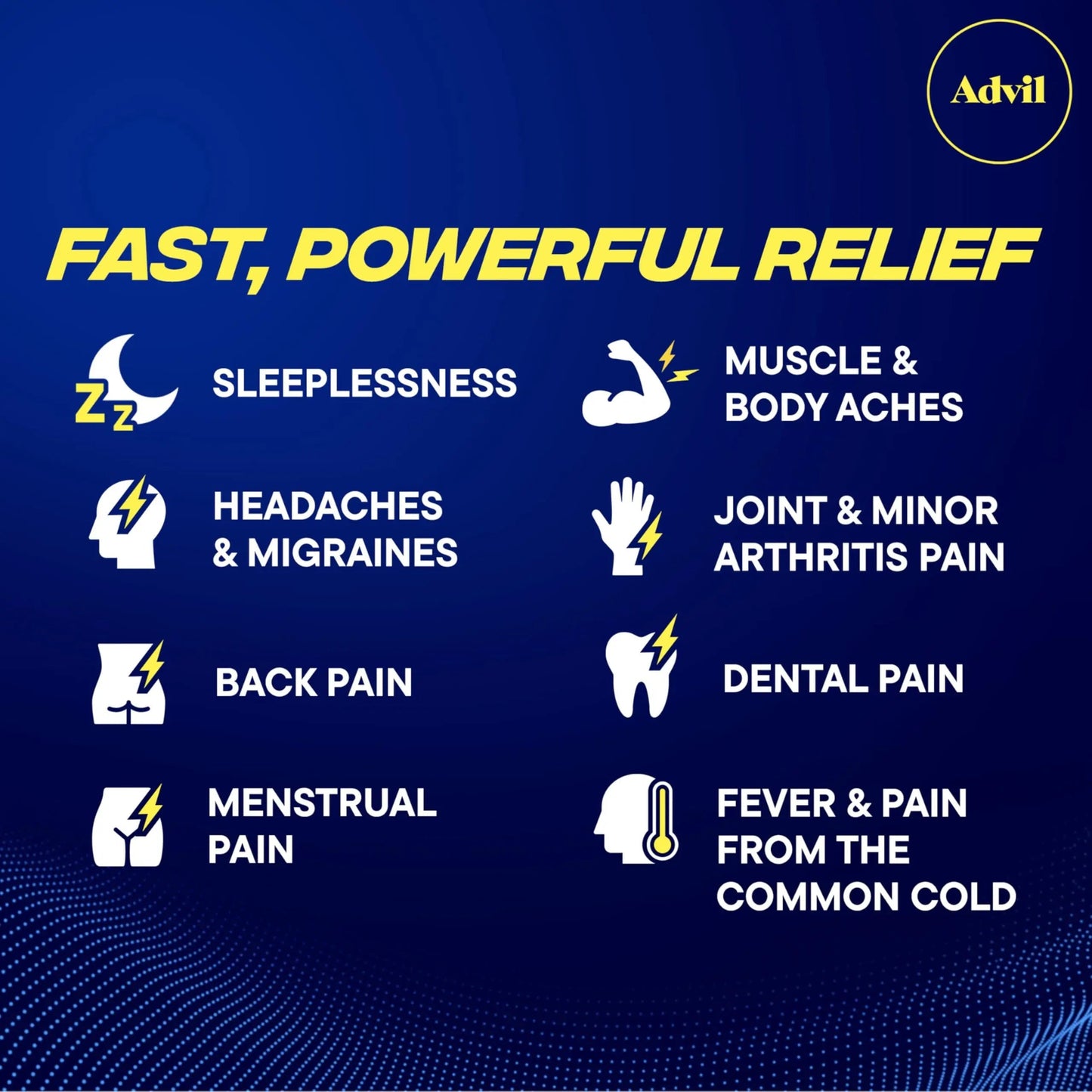 Advil PM Pain Reliever and Nighttime Sleep Aid, Pain Medicine with Ibuprofen for Pain Relief and Diphenhydramine Citrate for A Sleep Aid - 120 Coated Caplets (Pack of 2) AdvilBuy Supplements Australia