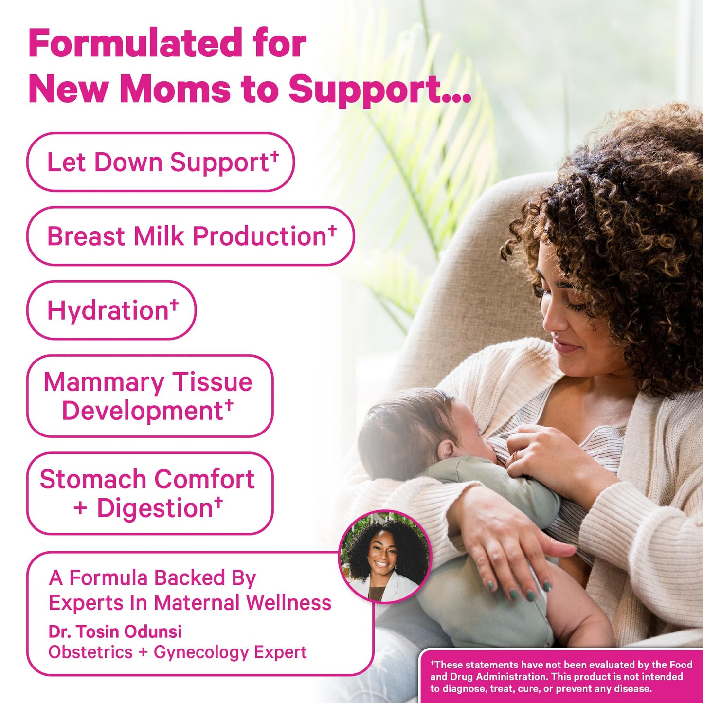 Pink Stork Organic Lactation Tea – Fenugreek, Fennel, Milk Thistle + More – Support for Breastfeeding, Pumping, Hydration, Milk Flow – Smooth Vanilla – 15 Sachets, Caffeine-Free