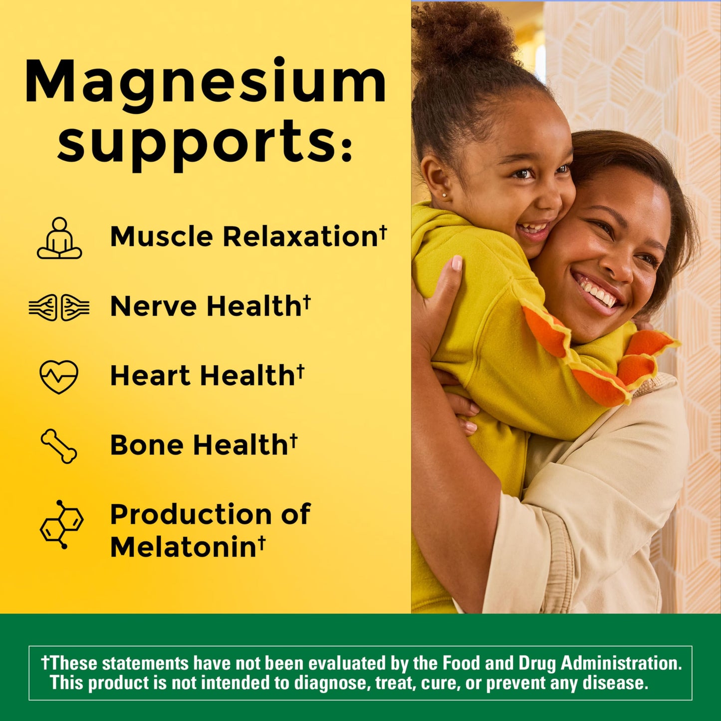 Nature Made High Absorption Magnesium Citrate 200 mg per serving, Magnesium Supplement for Muscle, Nerve, Bone and Heart Support, 60 Magnesium Gummies, 30 Day Supply Nature MadeBuy Supplements Australia