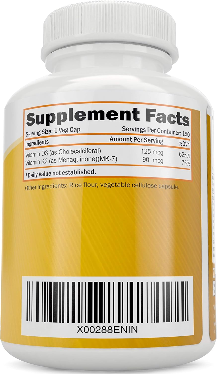 Magnesium Glycinate 400mg + Vitamin D3 125mcg K2 MK7 90mcg - 270 Tablets & 150 Capsules Bundle - Made in USA