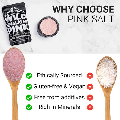 Cocotropic & Salt Duo: Wild Cocotropic Mushroom Cacao & Wild Himalayan Pink Salt (16oz Each)