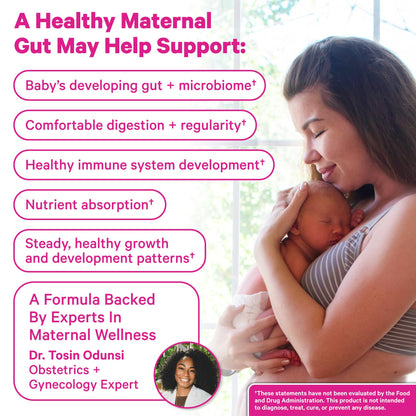 Pink Stork Lactation Probiotic, 30 Billion CFUs, 30 Capsules | Multi Strain Postnatal Probiotics for Breastfeeding Women, Support Breast Milk & Gut Health, Postpartum Essentials