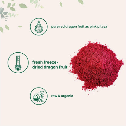Micro Ingredients Organic Dragon Fruit Powder, 10oz | Natural Fruit Flavor | Freeze-Dried Pink Pitaya Source | No Sugar & Additives | Great for Drinks, Smoothie, & Beverages | Non-GMO & Vegan Friendly