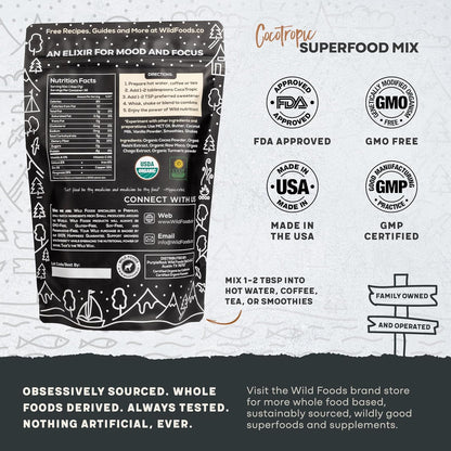 Cocotropic & Salt Duo: Wild Cocotropic Mushroom Cacao & Wild Himalayan Pink Salt (16oz Each)